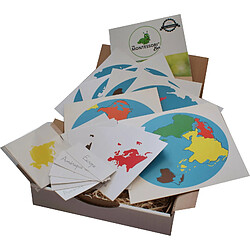 MaMontessoriBox Puzzle des continents Montessori
