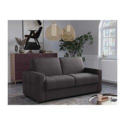 Mondo Canapé convertible express - 3 places - EUREKA - Tissu como 22 Graphite - 200 x 102 x 95 cm pas cher