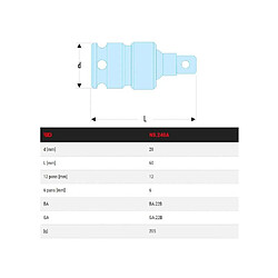 Facom NS.240A Cardan 1/2" impact 60 mm