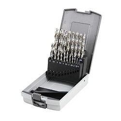 Hanger 155190 Coffret 19 forets HSS métal 1-10 mm pas 0,5 mm