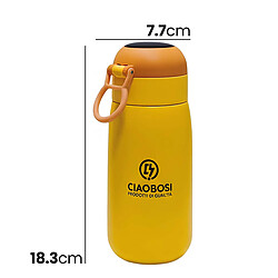 Acheter Avizar Gourde Isotherme 420ml pour Enfants avec Écran d'Affichage Digital Jaune
