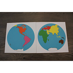MaMontessoriBox Puzzle des continents Montessori