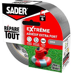 Sader Répare Tout Extreme Ruban adhésif de réparation 20m x 50mm gris Réf. 193838