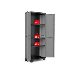 Acheter Keter Stilo 9721000 Armoire haute plastique 68x39x173 cm grise