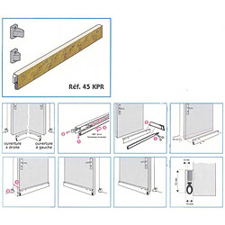 JEAN JOURJON PRESTIGE 045343 Bas de porte automatique 0,73 m finition woodgrain