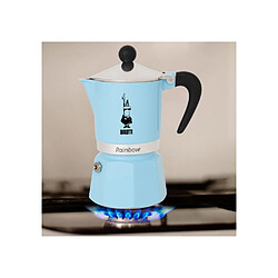 Bialetti Moka Express Rainbow 6 tasses 300 ml cafetière moka bleu