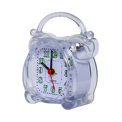 Avizar Réveil Quartz Compact avec Alarme pour Chambres ou Bureaux Transparent