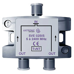 CAE SVE03BIS Répartiteur TV/Satellite 3 voies F-type Power-Pass 5–2400 MHz