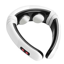 Avizar Masseur de Cou 3D Smart Fit avec Impulsions Électriques et Traction Magnétique Blanc