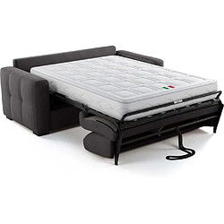 Acheter Mondo Canapé convertible express - 3 places - EUREKA - Tissu como 22 Graphite - 200 x 102 x 95 cm