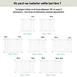 Ingenuity Doorway Series Easy Install Barrière de sécurité pression 73-80 cm H74 cm pas cher
