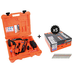 Spit PPN50Xi Cloueur à gaz sans fil en coffret avec clous 4x35 mm