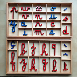 MaMontessoriBox Alphabet v1 et sa boîte Montessori