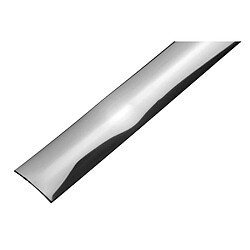 Dinac DI001109 Seuil adhésif inox 2,70 m 30 mm brossé/brillant