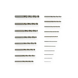 Hanger 155190 Coffret 19 forets HSS métal 1-10 mm pas 0,5 mm