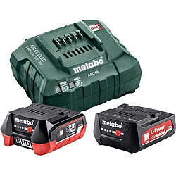 Metabo 685302000 Pack batterie 12V LiHD 4,0Ah + 2,0Ah avec chargeur ASC 55