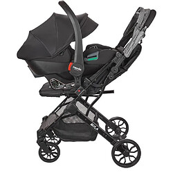 Poussette combinée 2 en 1 NANIA avec siège auto Rimini - MYLA - 4 roues - Noire Poussette Combinée 2-en-1 Avec Siege Auto Rimini - Myla - 4 Roues - Noir