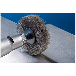 Avis Pferd RBU 80x15 Brosse plate sur tige INOX 0,30 mm 6 mm tige