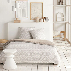 Today Sunshine Housse de couette 220x240 cm + 2 taies 63x63 cm motif triangles