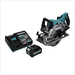 Makita RS 001 GD1 Scie circulaire portative sans fil 40 V max. 185 mm Brushless + 1x batterie 2,5 Ah + chargeur