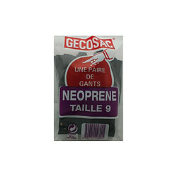 GECOSAC Paire de gants néoprène noir T9 2801 - Protection chimique