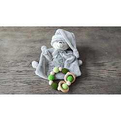 MaMontessoriBox Hochet bois crochet vert Montessori