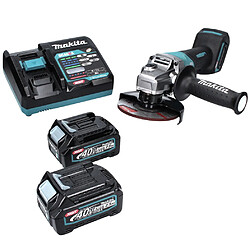Makita GA 016 GD2 Meuleuse d'angle sans fil 40 V max. 125 mm Brushless XGT + 2x batterie 2,5 Ah + chargeur