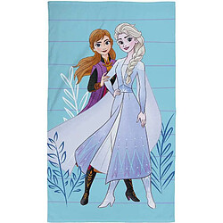 Serviette de plage enfant 70x120 cm modèle 3272760485190 motif Frozen bleu