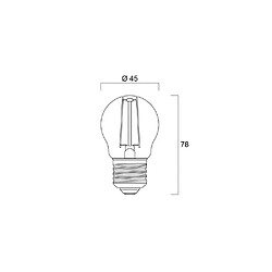 Sylvania TOLEDO Retro Ampoule LED filament E27 250 lm 25W équivalent Blanc chaud 827