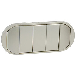 enjoliveur - 5 commandes compactes - legrand céliane - titane