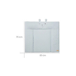 Roba 3000152393 Matelas à langer rembourré 85x75 cm Bleu clair visage d'ourson Benny