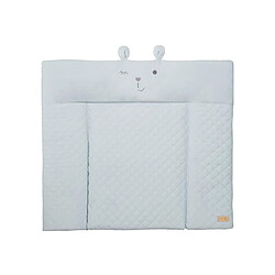 Roba 3000152393 Matelas à langer rembourré 85x75 cm Bleu clair visage d'ourson Benny