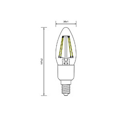 Sylvania ToLEDo Retro B35 SYL0027292 Ampoule bougie E14 4,5W dimmable 2700K 470 lm