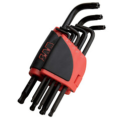 Sam Outillage 59 R8ALZ Râtelier 8 clés mâles longues Resistorx® à tête sphérique 9-40 mm