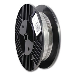 Chapuis 227906 Câble acier galvanisé 3,5 mm Ø gaine PVC transparent bobine 50 m