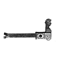 Jardinier Massard J501311 Arrêt de volet tête de bergère 35mm métal brut à sceller
