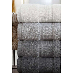Avis Ensemble de 4 Serviettes de Main - 50 x 85 cm - Gris