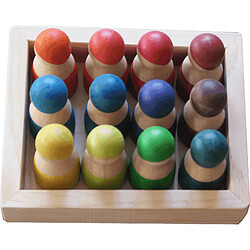 MaMontessoriBox 12 figurines Arc-en-ciel Montessori