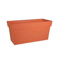 EDA Plastiques Jardinière Muret Toscane 79 x 36 x 39 cm - Orange terre battue - Eda