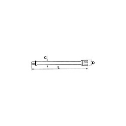 Avis Sam Outillage R-215 Barrette d'extension 1/4" 150 mm droite