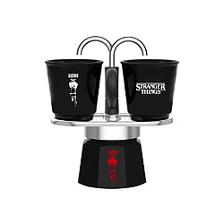 Bialetti Mini Express Mini Moka 130 ml + 2 tasses thermosensibles Stranger Things - Edition limitée