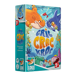 Loki Cric Crac Kroc IEL-70425 Jeu d’ambiance cartes requins 2-5 joueurs