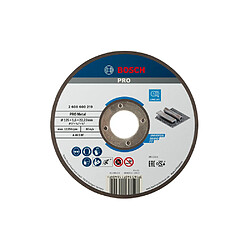 Bosch 2 608 600 221 Disque abrasif 125 mm pour métal 2,5 mm alésage 22,23 mm PRO