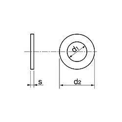 Avis Acton 6250812 Rondelle plate A2 DIN 125 A 12x24x2,5 mm boîte 100