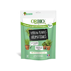 Leanorbio Terreau ORBIO 3 L pour plantes aromatiques, drainage optimisé