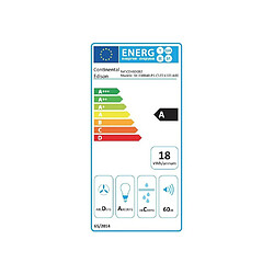 Acheter Continental Edison CEH60GB2 Hotte murale décorative 60 cm verre noir