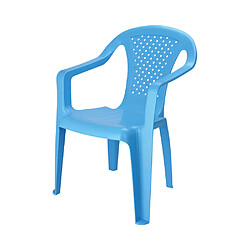 Koopman International CHAISE ENFANT ASS4 plastique moulé bleu clair empilable
