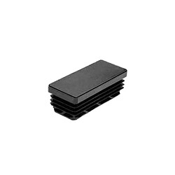 FORTAPS Embout rectangulaire 60x20 mm en polyéthylène noir RT22
