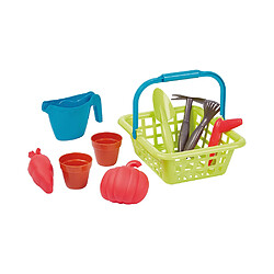 Ecoiffier PANIER JARDIN GARNI ECO4567 Set de jardinage enfant 9 accessoires