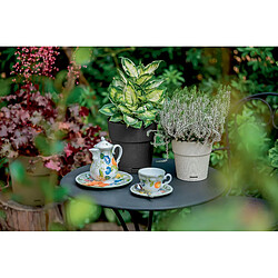 STEFANPLAST Pot de Fleurs ETHICA - 2 L - 40x39 cm - Avec Réservoir d'Eau - Blanc h39 pas cher